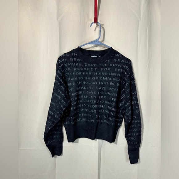 🔥NWT Desigual Manifesto Sweater - Picture 2 of 12